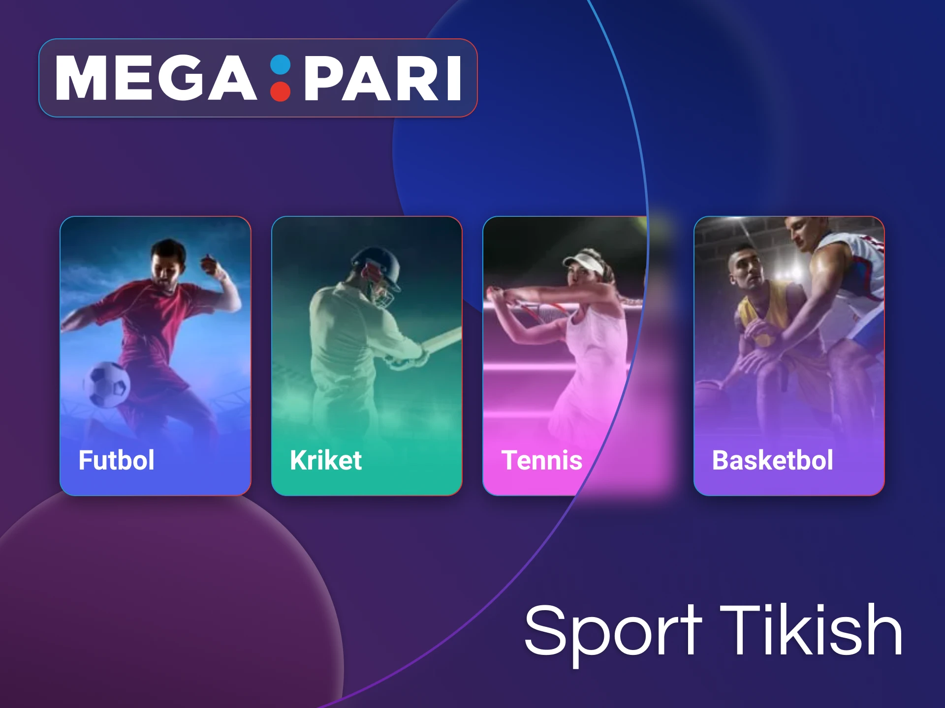 Megapari ilovasi sport bo'limidagi barcha bozorlarga to'liq kirishni ta'minlaydi.