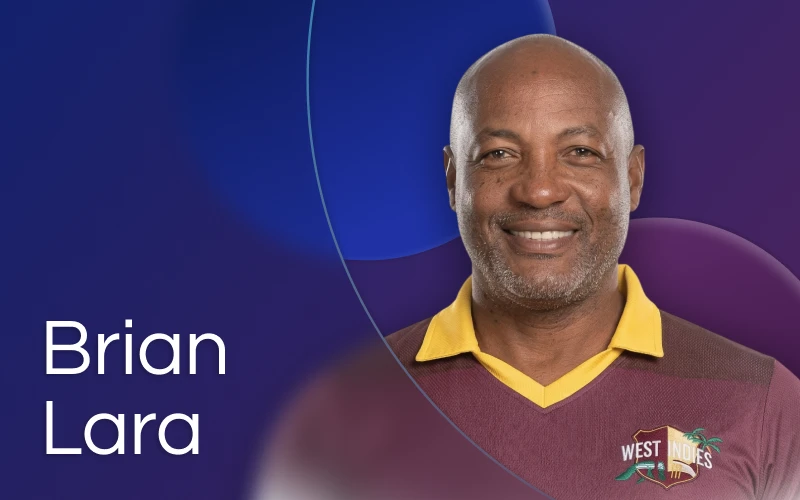 Brian Lara Vest-Indiya jamoasi sardori Megapari bilan hamkorlik qilmoqda.
